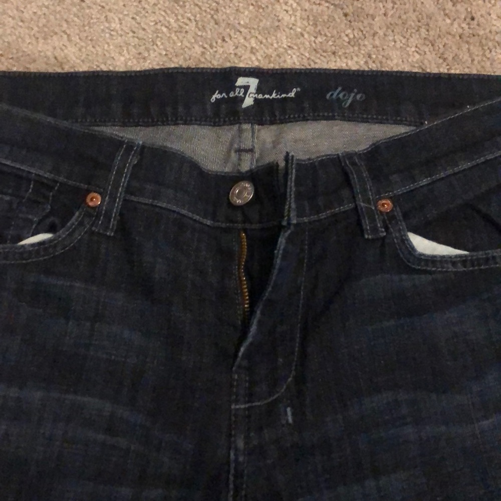 7 FOR ALL MANKIND Dojo Flare Jeans, 31 x 34.5